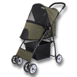 Poussette pour Chien Ultra Légère avec Roues Rotatives à 360°