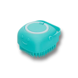Brosse de bain pour chien avec distributeur de shampooing – Brosse silicone douce massante