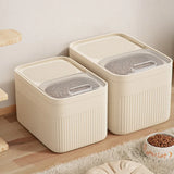 Conteneur de stockage pour nourriture pour chien et chat avec couvercle hermétique 5/10/15L