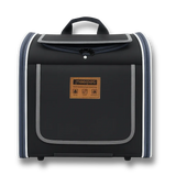 sac transport vélo noir pour petit chien et chat