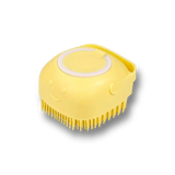 Brosse de bain pour chien avec distributeur de shampooing – Brosse silicone douce massante