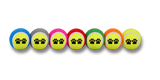 Balles de tennis colorées pour chien avec empreintes de pattes pour jeux de lancer