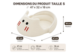 Dimensions panier chat taille S cocon peluche