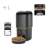 Distributeur automatique de nourriture pour chat 4 litres avec caméra HD, application mobile, vision nocturne, audio bidirectionnel et programmation des repas à distance.