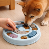 Gamelle anti-glouton pour chien avec puzzle interactif et distributeur de croquettes pour ralentir l’alimentation