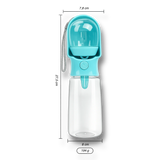taille gourde chien portable 2 en 1 dimensions produit