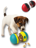 Jouet interactif pour chien distribuant des croquettes pendant le jeu