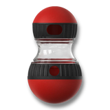 Jouet distributeur de croquettes rouge et noir pour chien