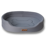 Panier pour chien orthopédique gris moderne antidérapant confortable