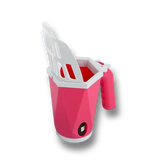 Pelle à litière pour chat grande capacité rose avec sac intégré, idéale pour nettoyer facilement la litière de votre chat de manière rapide, propre et hygiénique.