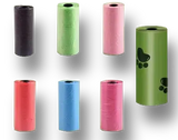 5 rouleaux de sacs de rechange pour pelle à litière pour chat avec sac intégré, compatibles avec le système de nettoyage hygiénique de la litière.