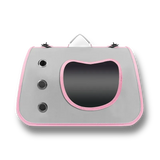 Sac de transport gris portable pour animaux avec poignée ergonomique