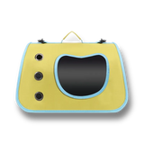 Sac de transport jaune pour chat et petit chien portable et confortable
