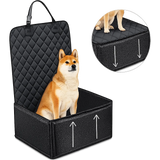 Siège auto pour chien avec dossier rembourré et parois renforcées pour un transport confortable et sécurisé en voiture